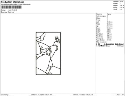 Hold Hand Line Art