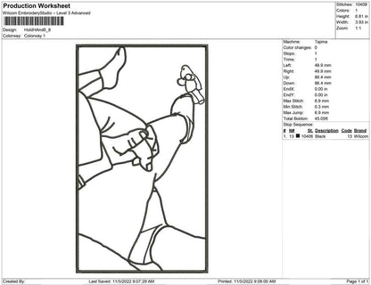 Hold Hand Line Art