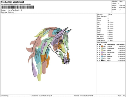 Horse Paint Brush