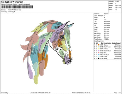 Horse Paint Brush