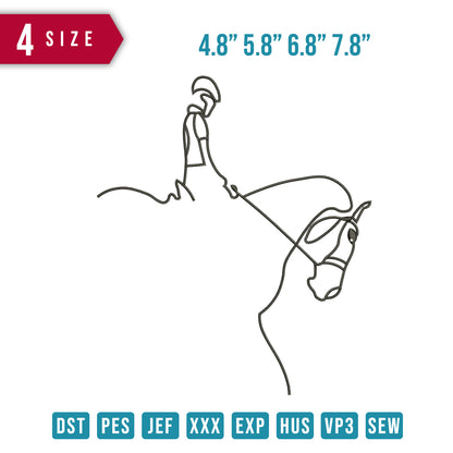 Horseman Line Art