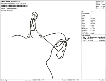 Horseman Line Art