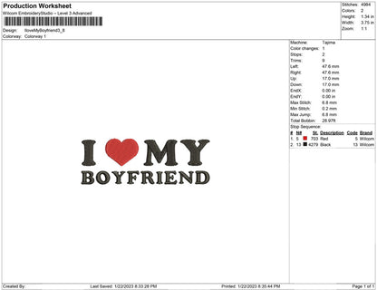 I Love my Boy friend