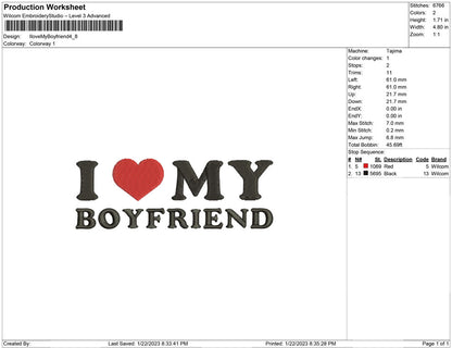 I Love my Boy friend