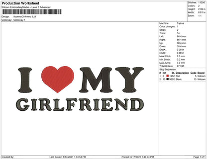 I Love my girlfriend