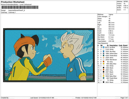 Inazuma Eleven and atsuya Panel