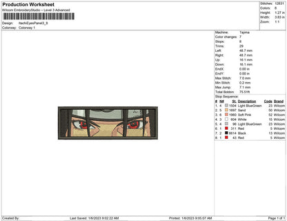 Itachi Eyes Panel