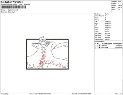 Jujutsu Back Line art