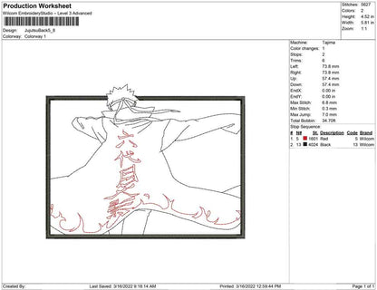Jujutsu Back Line art