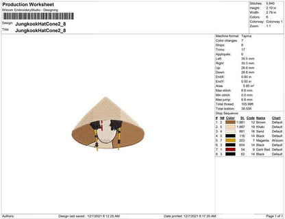 Jungkook with hat cone