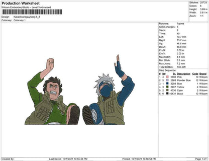 Kakashi and guy No BG