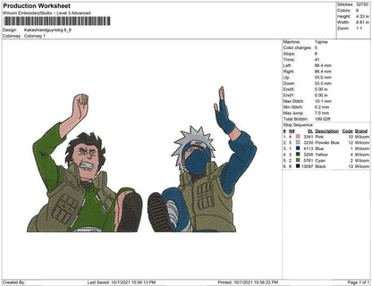 Kakashi and guy No BG