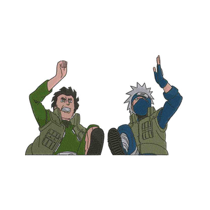 Kakashi and guy No BG