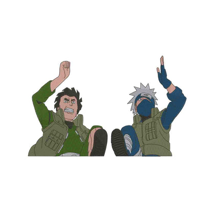 Kakashi and guy No BG BIG size