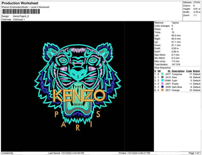 Kenzo tiger