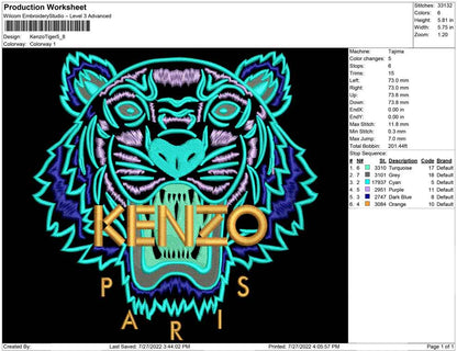 Kenzo tiger