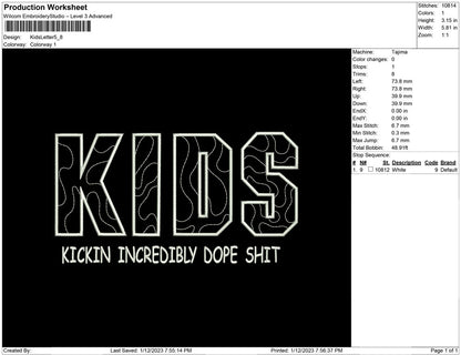 Kids Letter