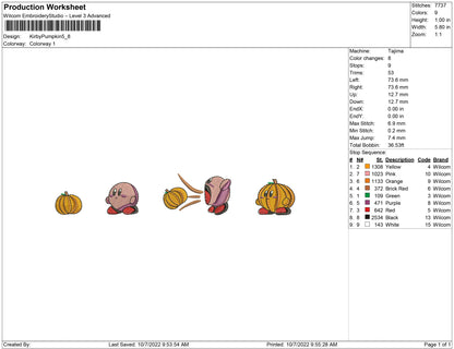 Kirby Pumpkins