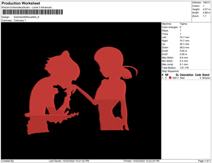 Kiss Hand Silhoette