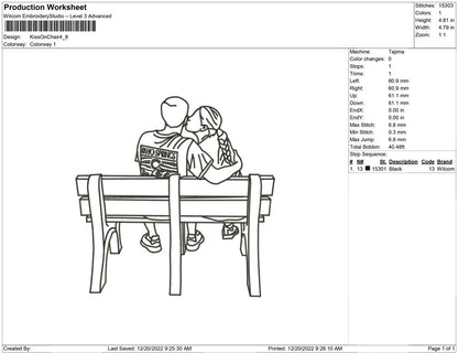 Kiss on the chair
