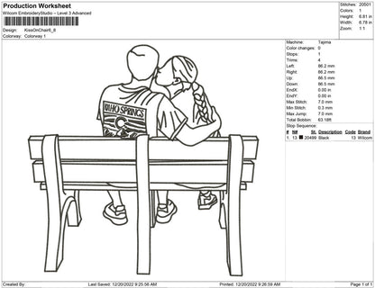 Kiss on the chair