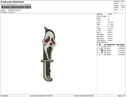 Knife Ghost Face