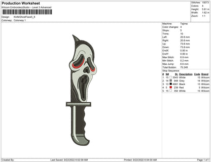 Knife Ghost Face