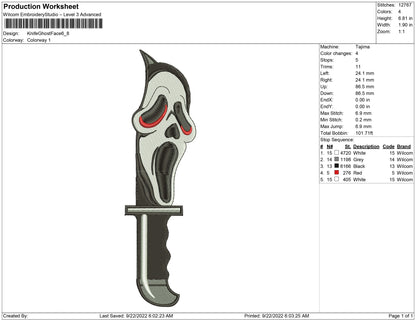 Knife Ghost Face