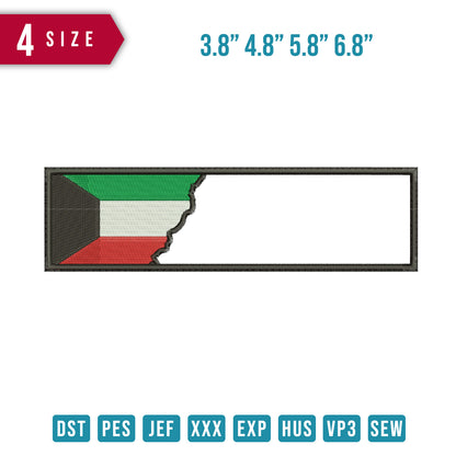Kuwait Flag ripped