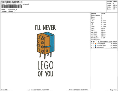 Lego of you