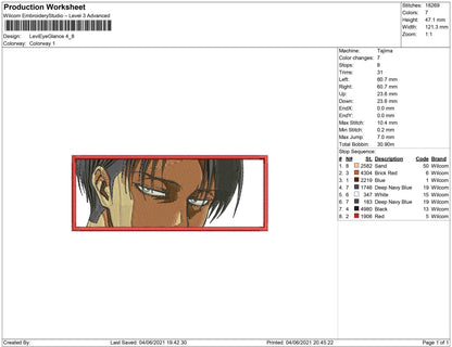 Levi Eye glance
