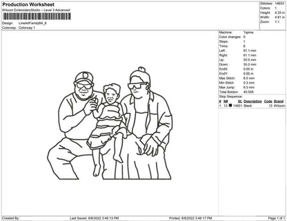 Line Art Family B