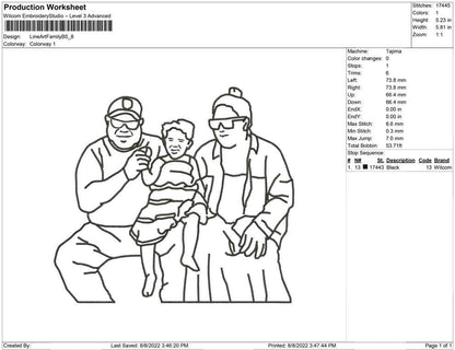 Line Art Family B