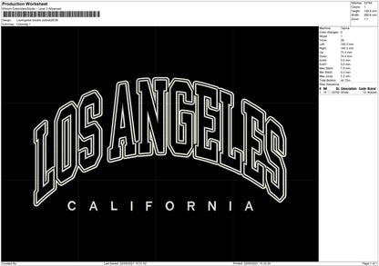 Los Angeles double outline