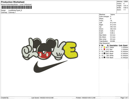 Love Mickey Typo