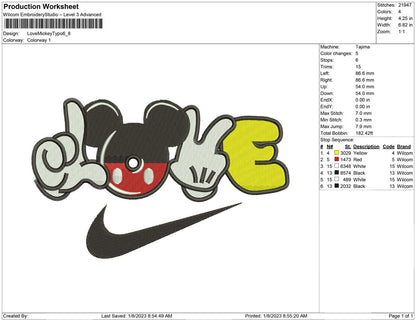 Love Mickey Typo