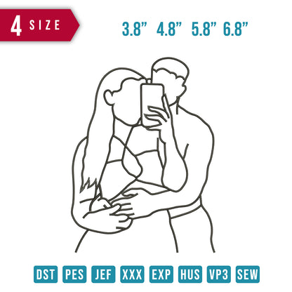 Love Story Line Art