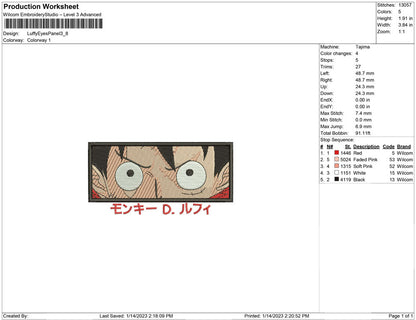 Luffy Eyes Panel