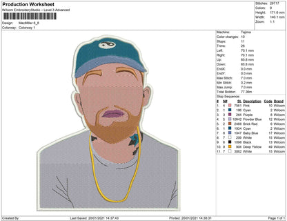 Mac Miller silhuette