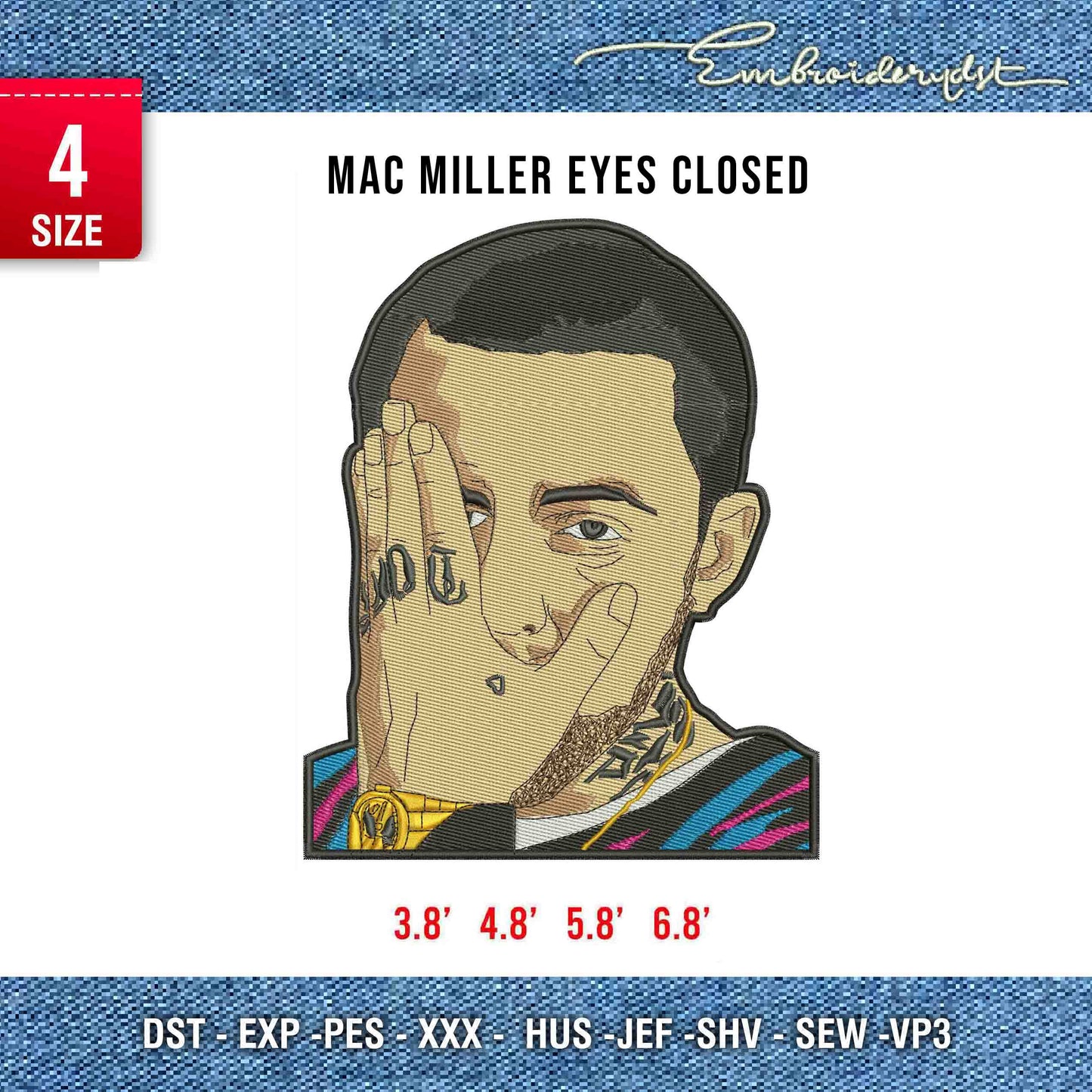Mac Miller eyes closed