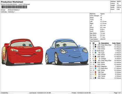 McQueen and Sally Carrera