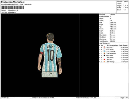 Messi Back