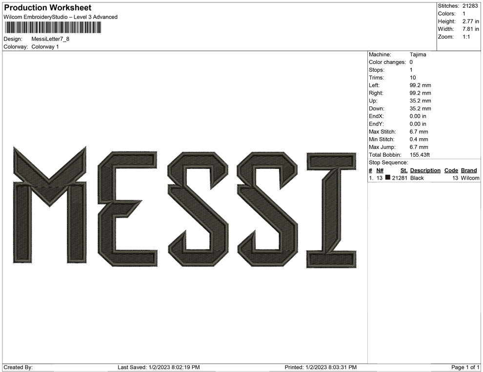 Messi Letter