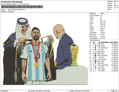 Messi Trophy presentation