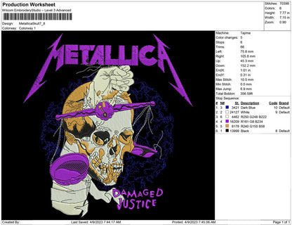 Metallica Skull