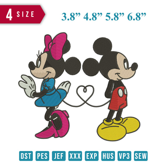 Mickey and minnie Heart