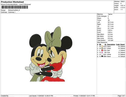 Mickey Mouse Cuddle