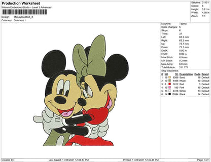 Mickey Mouse Cuddle