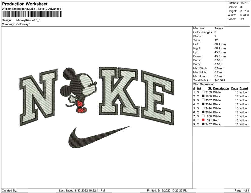 Nike Mickey Kiss links