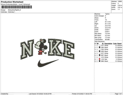 Nike Mickey Kiss Right